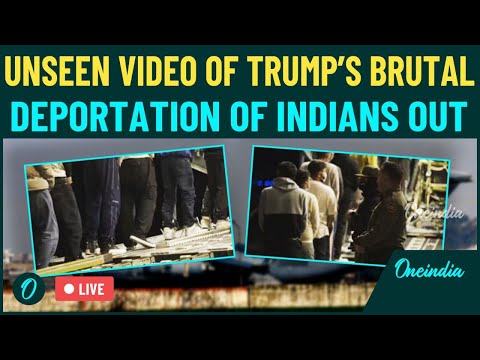 Trump Deports Indians LIVE | Shocking Footage of Indians Deported in Chains Hits the Internet