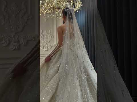 Amanda Novias luxury wedding dress collection 2022 amazing sparkling hand beading