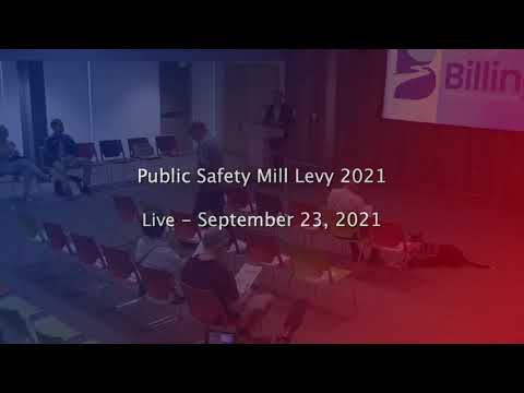 Public Safety Mill Levy Presentation #2 - September 23, 2021