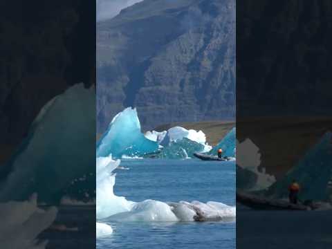 Witness a huge iceberg flip over!! Wow!! Full 4K Video in Link #shorts