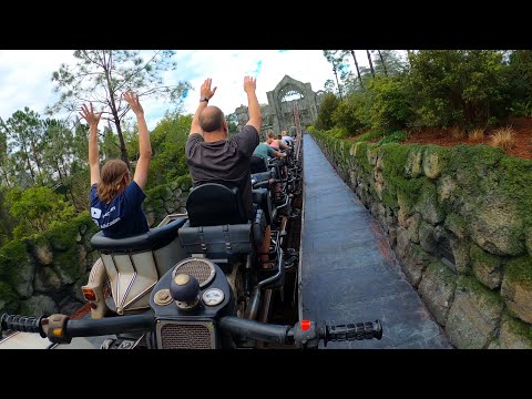 Hagrid&#039;s Magical Creatures Motorbike Adventure POV 4K60fps Back Row Islands of Adventure Orlando, FL