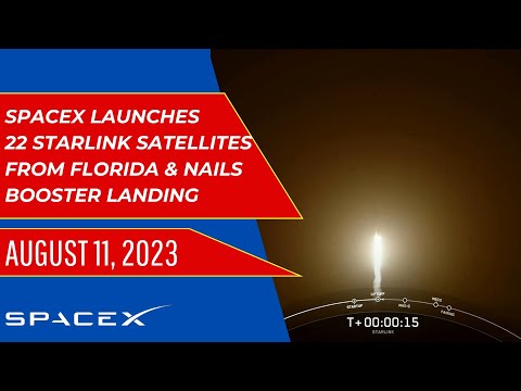 SpaceX launches 22 Starlink satellites into orbit &amp; nails booster landing