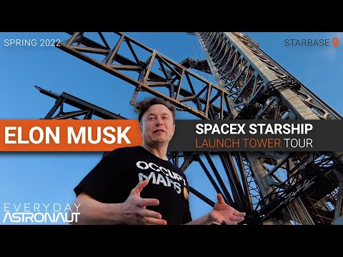 Go up SpaceX&#039;s Starship-catching robotic launch tower with Elon Musk!