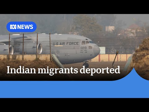 104 Indian migrants deported from the US arrive in India | ABC NEWS