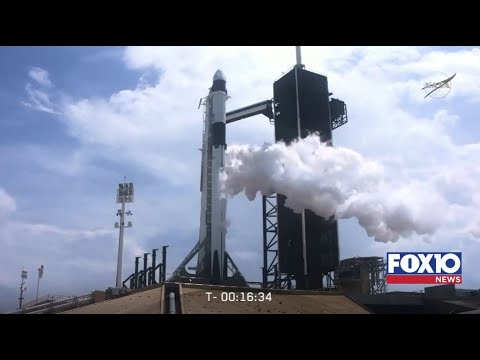 NASA and SpaceX Launch SpaceX Crew Dragon spacecraft atop a Falcon 9 rocket